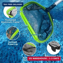 Sepetrel Deluxe Swimming Pool Cleaning Kit with 10.5&Prime; Aluminum Pole, Professiona