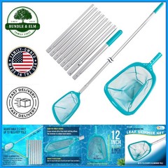 Durable 11.5 Foot Skimmer Net for Pools, Spas, and Ponds with Adjustable Length