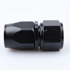 -12 AN Straight Swivel Hose End Fitting Aluminum Black 12AN Straight – Black