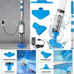 3 IN 1 Portable Pool Vacuum Cleaner Cordless Rechargeable Handheld Pool Cleaner