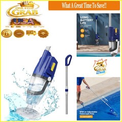 Cordless Handheld Pool Vacuum Cleaner Rechargeable for Inground & Above Groun…