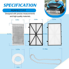 Tune-Up Kit for Maytronics Dolphin Nautilus CC plus Robotic Pool Cleaner Include