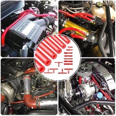 Shineyoo Red Vacuum Hose Kit 6PCS 1/8&Prime; 5/32&Prime; 3/16&Prime; 1/4&Prime; 5/16&Prime; 3/8&Prime; Tubings 5FT