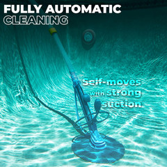 Premium Automatic Suction Vacuum-Generic Climb Wall Pool Cleaner Sweeper In-Grou