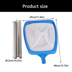 Swim Pool Net With Ergonomic Handle For Efficient Debris Removal In Any Depth