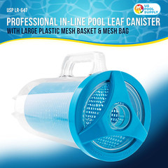 Pool Leaf Catcher – Heavy Duty Inline Pool Leaf Canister, Vacuum for Inground Cl