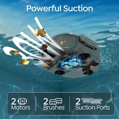 Effortless S2 Cordless Pool Cleaner – Durable & Battery Powered, 7.3 lbs