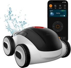 (2025 Upgrade) Cordless Robotic Pool Cleaner, Automatic Pool Robot Vacuum with A