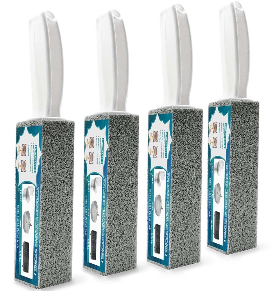 Pumice Stone for Toilet Cleaning with Handle Toilet Stone, Removing Hard Wate…