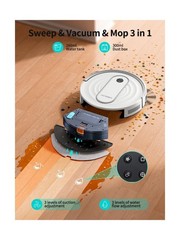 Robot Vacuum and Mop – 4000Pa Powerful Suction, APP/Alexa Control, 3-in-1 Cle…