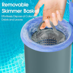 Wall Mount Swimming Pool Surface Debris Skimmer Basket with Socks,Above Ground P