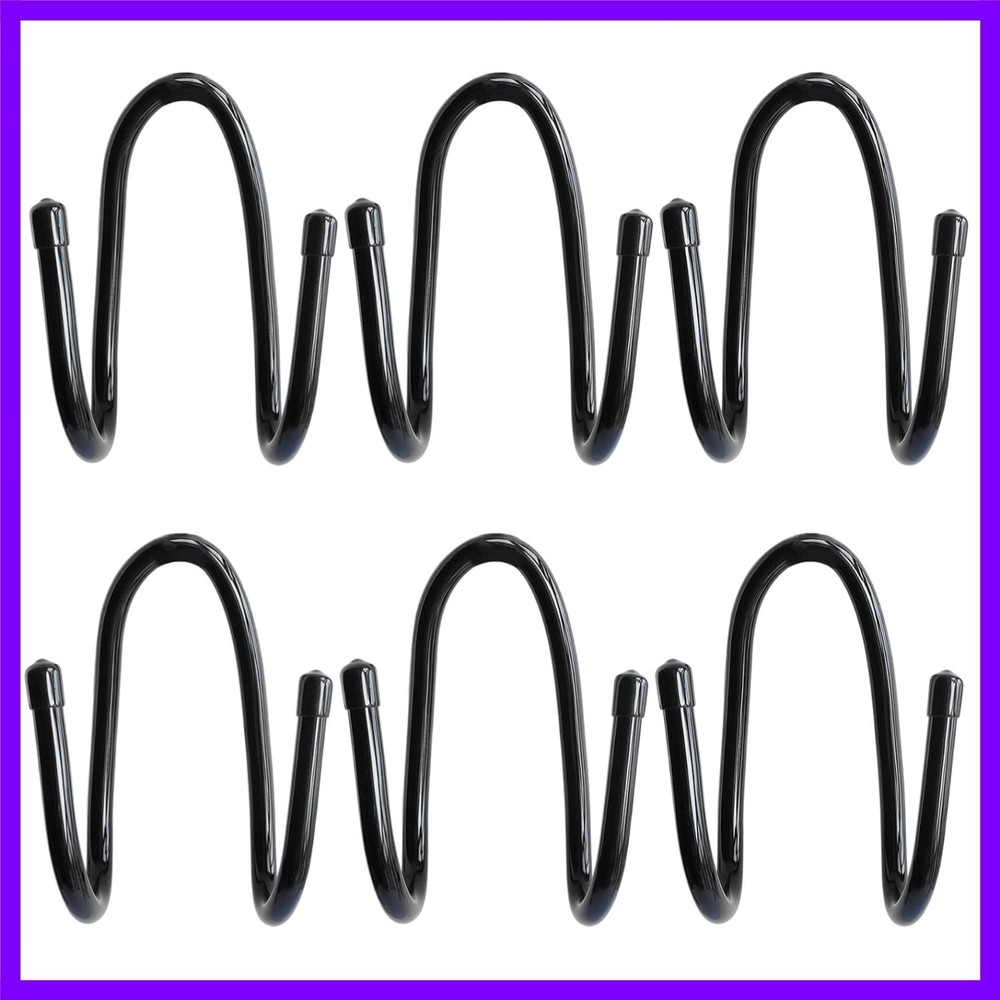 6PCS Chain Link Fence Hooks, Fence Hangers for Leaf Rakes, Pool Poles,Nets,Br…