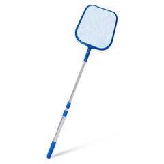 Swimline Pool & Spa Leaf Skimmer Net w/ 48&Prime; Adjustable Aluminum Telescopic Pole