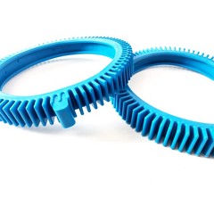 AR-PRO Pool Cleaner Front Tire (Combo) 2PK + Rear Tire, Blue