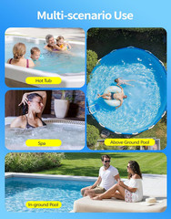 2026 Upgraded Cordless Pool Vacuum for Inground Pools | 20.5 GPM Powerful Suctio