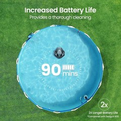 High Efficiency Seagull SE 2025 Pool Cleaner – Cordless, Self-Parking, 90 Mins
