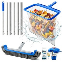 Consciot Pool Cleaning Kit, incl. Rake Net, Brush, Pole, Dispenser 5PCS, PK05