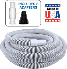 Poolmaster 1.5&Prime; x 35&prime; In-Ground Above Pool Vacuum Hose with Conversion Adapter