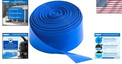 100ft Heavy Duty PVC Backwash Hose | Kink-Free & UV Resistant for Pools