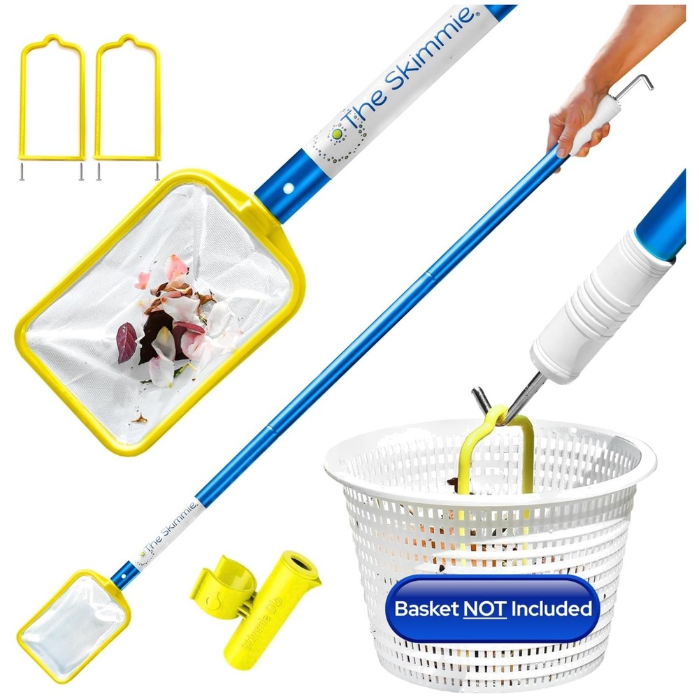 Lightweight Pool Skimmer with Handle