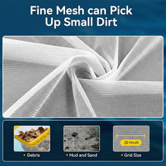 Professional Pool Skimmer Net – Heavy Duty Leaf Rake for Pools
