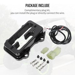 Shifter Gate for Kawasaki KRX 1000/KRX 1000 4, Black Anodized Shift Gate Green