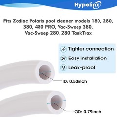 Replacement Feeder Hose for Polaris 280 380 D45 – 10ft Length & Tangle Resistant