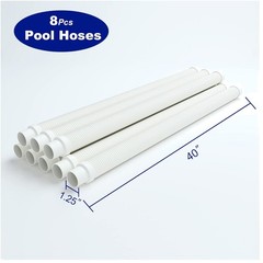 8 Pack 1.5&Prime; Pool Vacuum Replacement Hoses