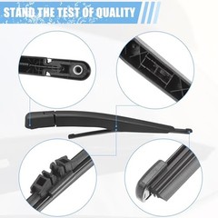 Rear Windshield Wiper Blade Arm Set Back Wiper Assembly Replacement Fit for