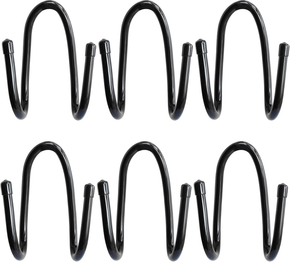 6PCS Chain Link Fence Hooks, Fence Hangers for Leaf Rakes, Pool Poles,Nets,Brush