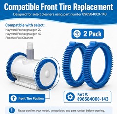 2 Pack 896584000-143 Blue Front Tire Kit with Super Hump, Compatible with Hay…