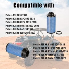 1241084 2882234 Air Filter for Polaris RZR 1000 XP/RZR 4 1000 – Set of 3