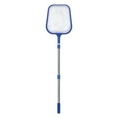 Swimline Pool & Spa Leaf Skimmer Net w/ 48&Prime; Adjustable Aluminum Telescopic Pole