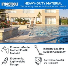 POOL VACPOOL VACUUM HEAD CLEANER HOSE INGROUND ABOVE GROUND BRUSH SWIMMING TOOL