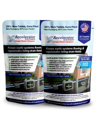 2-Pack Dr Pooper septic tablets clear tough clogs, sludge, odors fast. Just flus