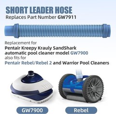 2025Upgrade GW7911 Short Leader Hose Replacement Kreepy Krauly SandShark GW79…