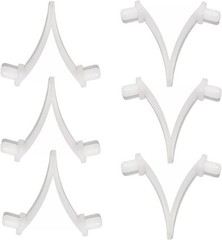 Butterfly Pool Clips-6 Pack Attachment Clips for Swimming Pool Brush, Skimmer, V