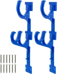 Pool Pole Hanger – 2 Plastic Pool Hooks for Poles – Equipment Fence Hook