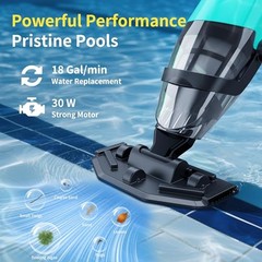 Handheld Pool Vacuum Cordless 18 GPM Above Ground
