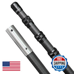 Fzkaly Carbon Fiber Pool Pole Professional 15 Ft Telescoping Swimming Pool