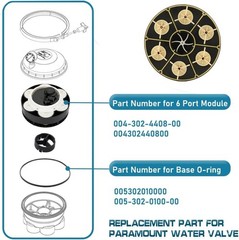For Paramount 6 Port Module with O-RING 004302440800 004-302-4408-00