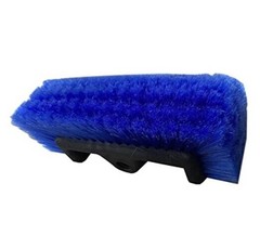 10&Prime; Flow-Thru Car Wash Brush Head, Blue Bristles, No Paint Scratch Cleaning