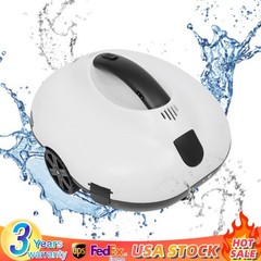 Automatic 130Min Cordless Robotic Pool Cleaner for Inground & Above Ground Pool