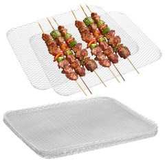 Grill Topper: 10 Pcs Disposable Grill Grates – Non-Stick Heavy Duty Aluminum
