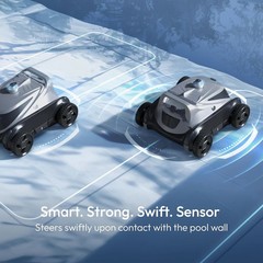 BuBlue Bubot 500P Cordless Robotic Pool Cleaner Pool Vacuum w/ Bluehole Suction