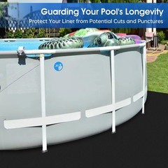 Geotextile Fabric Pool Pad 24ft Durable Under Liner Solution for Grass Free Area