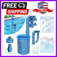 Upgrade Above Ground Pool Skimmer Comes with 3 Socks, Anti-tilt Wall Mount Su…
