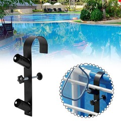 Swimming Pool Pole Hanger Adjustable Lightweight Compact Portable Metal Tool