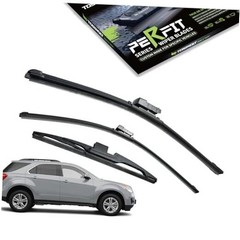 3pcs Front+Rear Direct Fit Windshield Wiper Blades Compatible With 10-17 Chevy