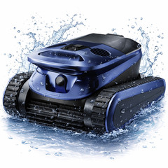 Robotic Pool Cleaner for Inground Pool Smart Wavepath Navigation 240-Min Runtime